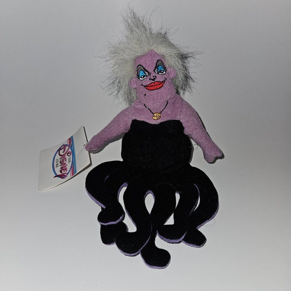 VTG Disney Store Bean Bag Plush Ursula 5.5" Sea Witch Little Mermaid